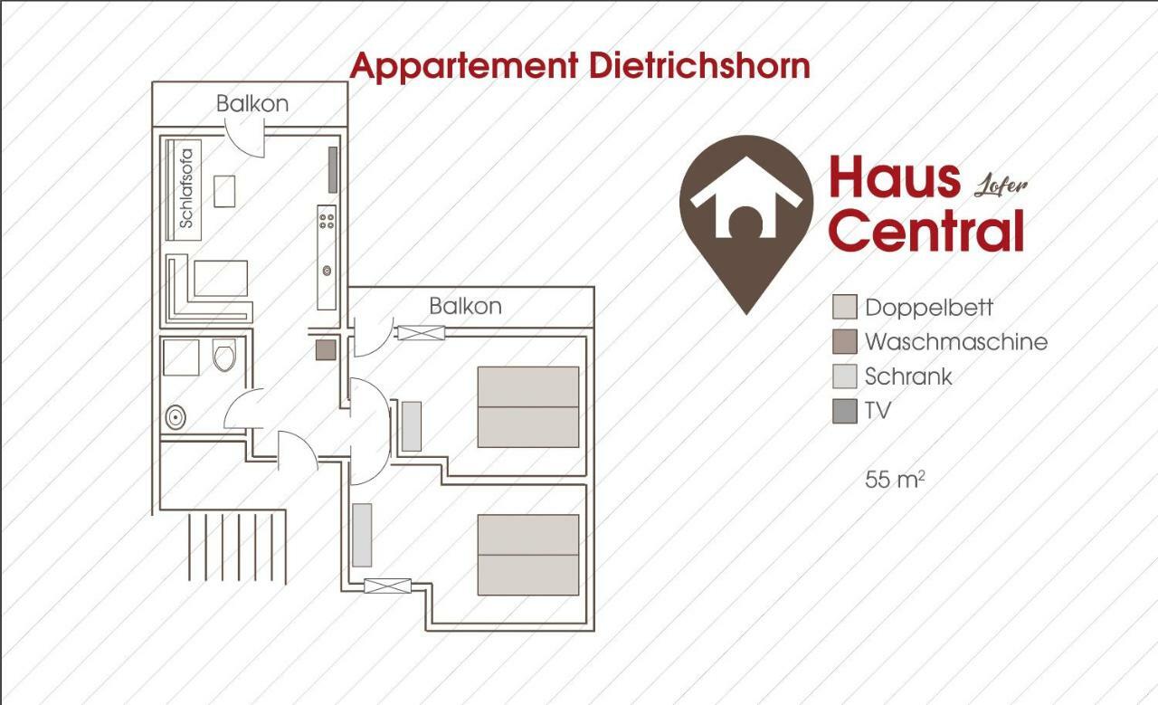 Haus Central Lofer Extérieur photo